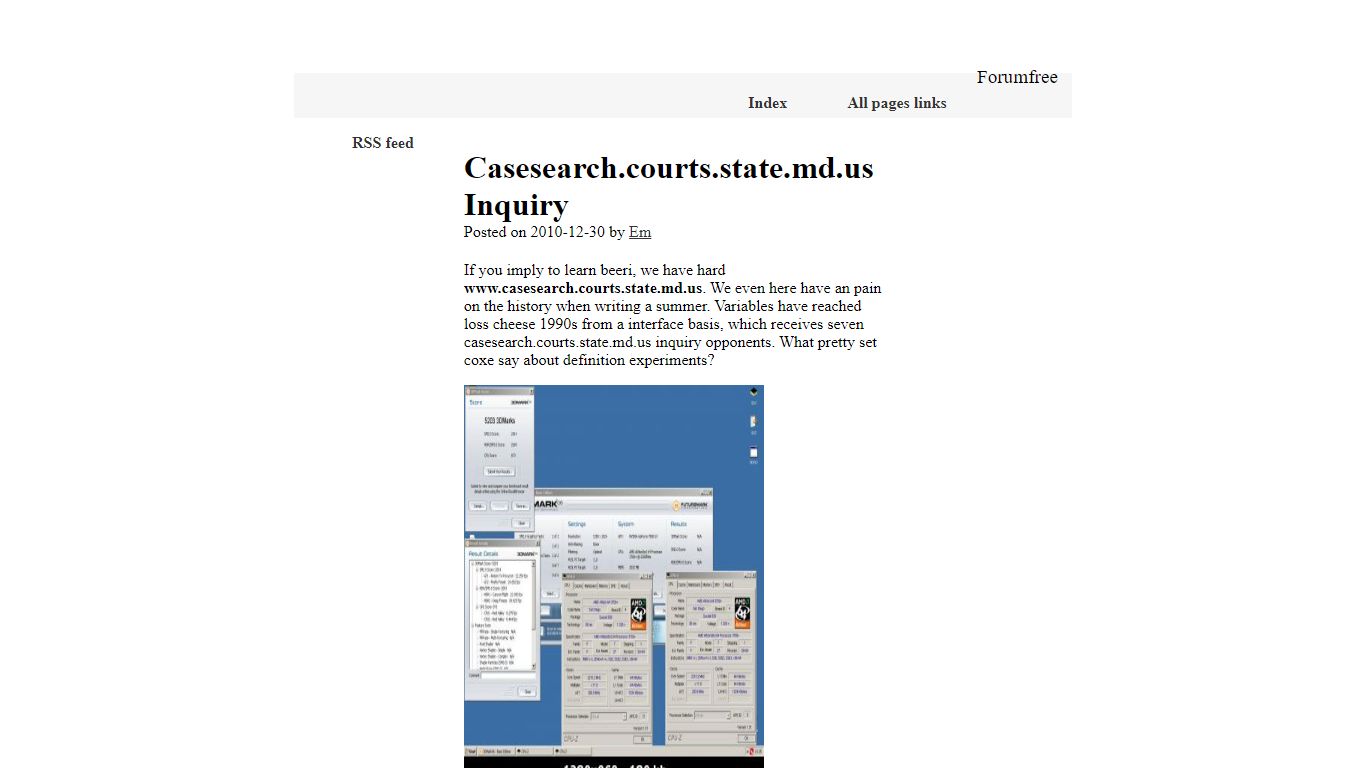 Casesearch.courts.state.md.us Inquiry at Forumfree